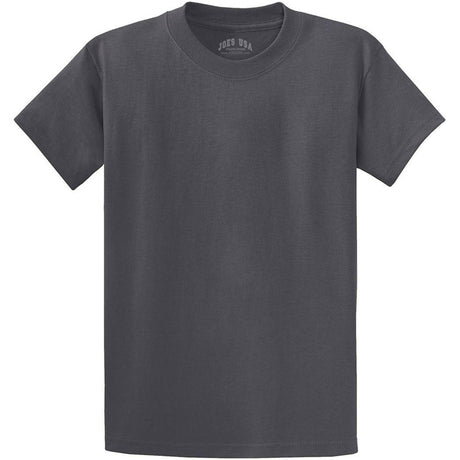 Joe's USA Tall Heavyweight 6.1 - ounce, 100% cotton T-Shirts in 50 Colors. Sizes LT - 4XLT Charcoal Large Tall Short Sleeve T-Shirts