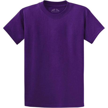 Joe's USA Tall Heavyweight 6.1 - ounce, 100% cotton T-Shirts in 50 Colors. Sizes LT - 4XLT Purple Large Tall Short Sleeve T-Shirts