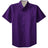 Joe's USA Tall Short Sleeve Easy Care Shirt Large Tall Purple / Light Stone