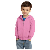 Joe's USA Toddler Core Fleece Full - Zip Hooded Sweatshirt Candy Pink 2T Zip Hoodies