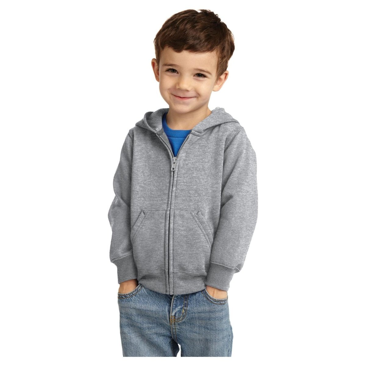 Joe's USA Toddler Core Fleece Full - Zip Hooded Sweatshirt Royal 2T Zip Hoodies