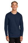 Joe's USA Unisex Long Sleeve Organic Cotton Tee Night Sky Navy XS Short Sleeve T-Shirts