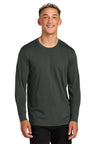 Joe's USA Unisex Long Sleeve Organic Cotton Tee Terrain Grey XS Short Sleeve T-Shirts