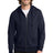Joe's USA Unisex Organic French Terry Full - Zip Hoodie Night Sky Navy XS Zip Hoodies
