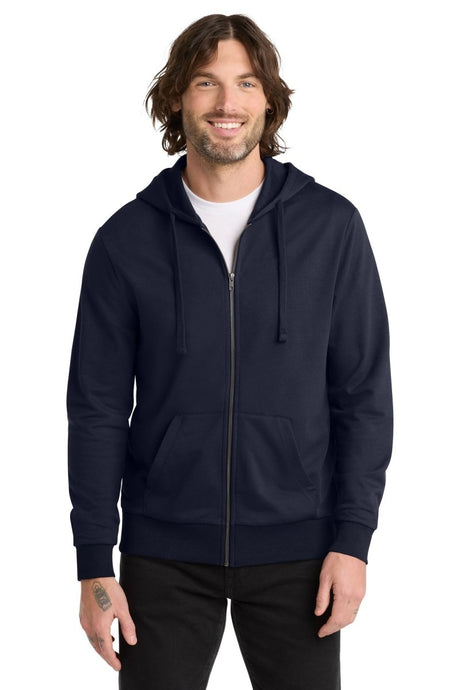 Joe's USA Unisex Organic French Terry Full - Zip Hoodie Night Sky Navy XS Zip Hoodies