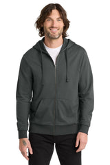 Joe's USA Unisex Organic French Terry Full - Zip Hoodie Terrain Grey XS Zip Hoodies