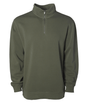 Joe's USA Unisex Pigment - Dyed Quarter - Zip Pullover Pigment Army XS