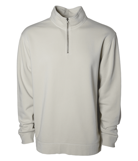 Joe's USA Unisex Pigment - Dyed Quarter - Zip Pullover Pigment Ivory XS