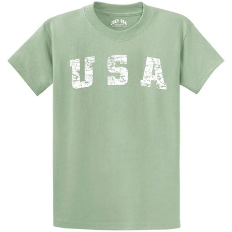 Joe's USA Vintage USA Logo Tee Steel Blue Small Short Sleeve T-Shirts