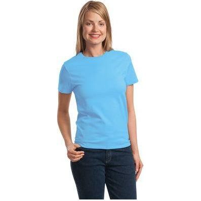 Joe's USA Womens Heavyweight 6.1 - ounce, 100% Soft Spun Cotton T-Shirts in 37 Colors XS - 4XL Aquatic Blue XS Short Sleeve T-Shirts