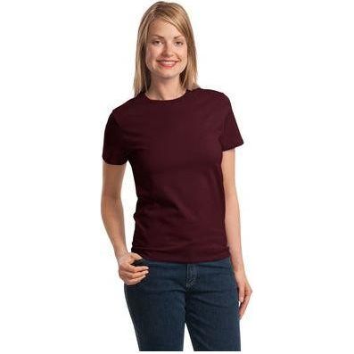 Joe's USA Womens Heavyweight 6.1 - ounce, 100% Soft Spun Cotton T-Shirts in 37 Colors XS - 4XL Athletic Maroon XS Short Sleeve T-Shirts