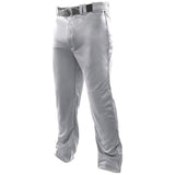 Joe's USA Youth Baseball Pants - Open Bottom Relaxed Fit Baseball Pants Grey Youth Large
