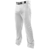 Joe's USA Youth Baseball Pants - Open Bottom Relaxed Fit Baseball Pants White Youth X - Small