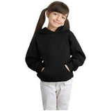 Joe's USA Youth Comfortblend EcoSmart Pullover Hooded Sweatshirt Youth X - Small Black Sweatshirts