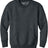 Joe's USA Youth Core Fleece Crewneck Pocket Sweatshirt in XS - XL Dark Heather Grey Youth X - Small Sweatshirts/Fleece
