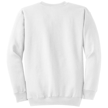 Joe's USA Youth Heavy Blend Crewneck Sweatshirt X - Small White Crewneck Sweatshirts