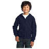 Joe's USA Youth Heavy Blend Full - Zip Hooded Sweatshirt Youth Small Navy Zip Hoodies