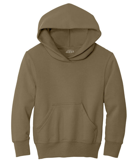 Joe's USA Youth Heavy Blend Hooded Sweatshirt Coyote Brown X - Small Sweatshirts