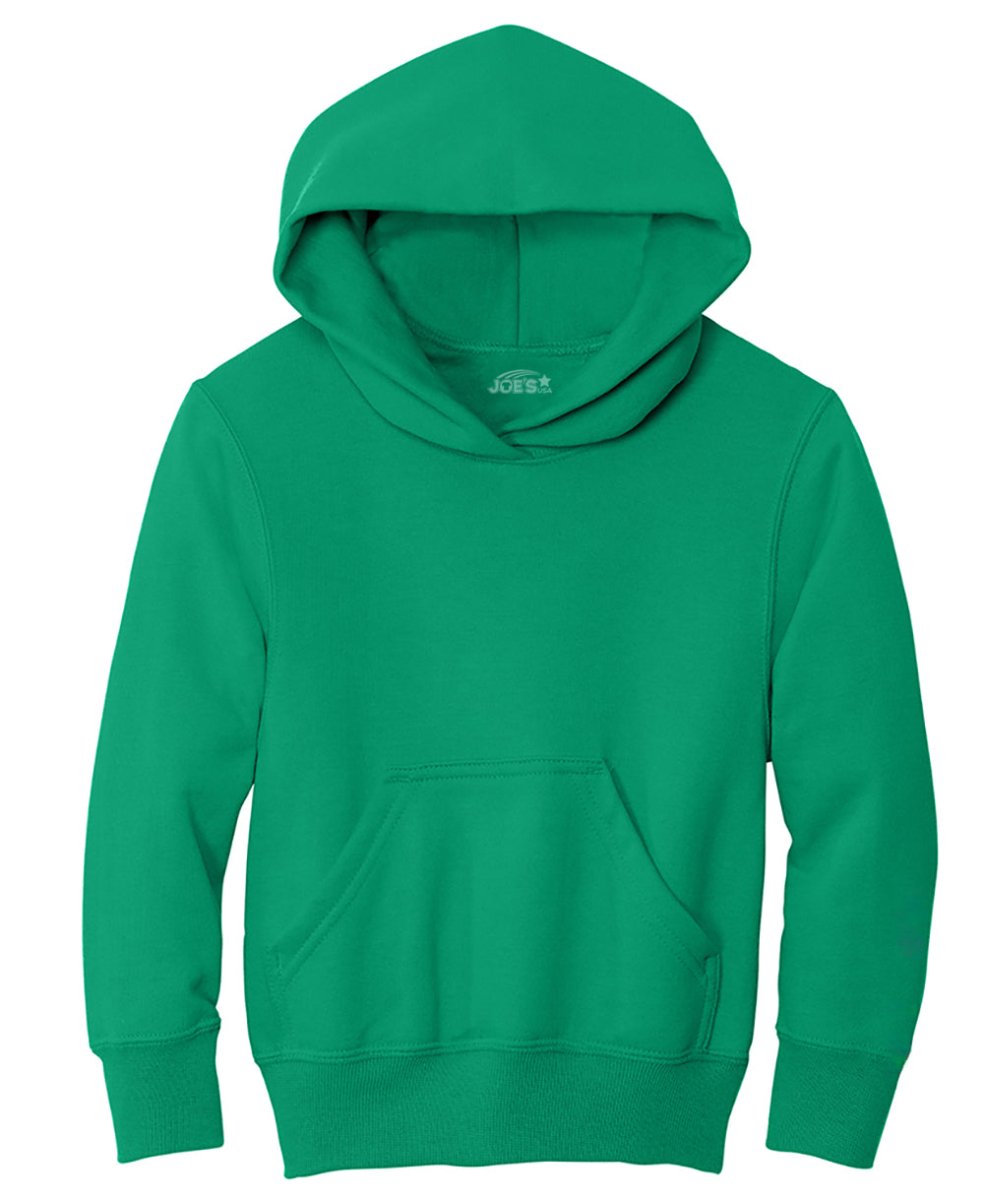 Joe's USA Youth Heavy Blend Hooded Sweatshirt Kelly Green X - Small Sweatshirts