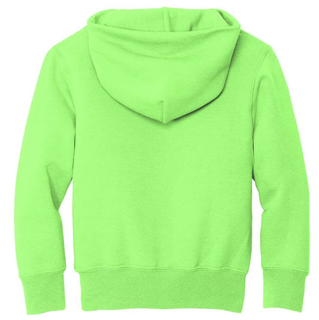 Joe's USA Youth Heavy Blend Hooded Sweatshirt Neon Green X - Small Sweatshirts
