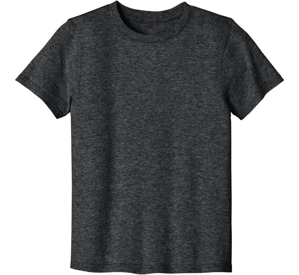 Joe's USA Youth Lightweight Easy Cotton Shirt Black Heather XS Youth T-Shirts