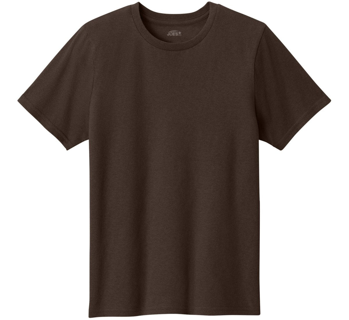 Joe's USA Youth Lightweight Easy Cotton Shirt Dark Chocolate Brown M Youth T-Shirts