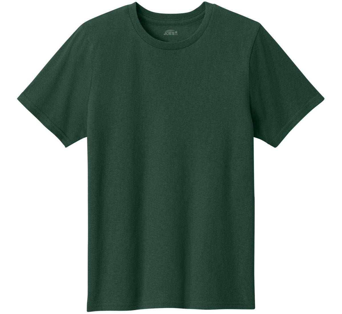 Joe's USA Youth Lightweight Easy Cotton Shirt Dark Green XS Youth T-Shirts
