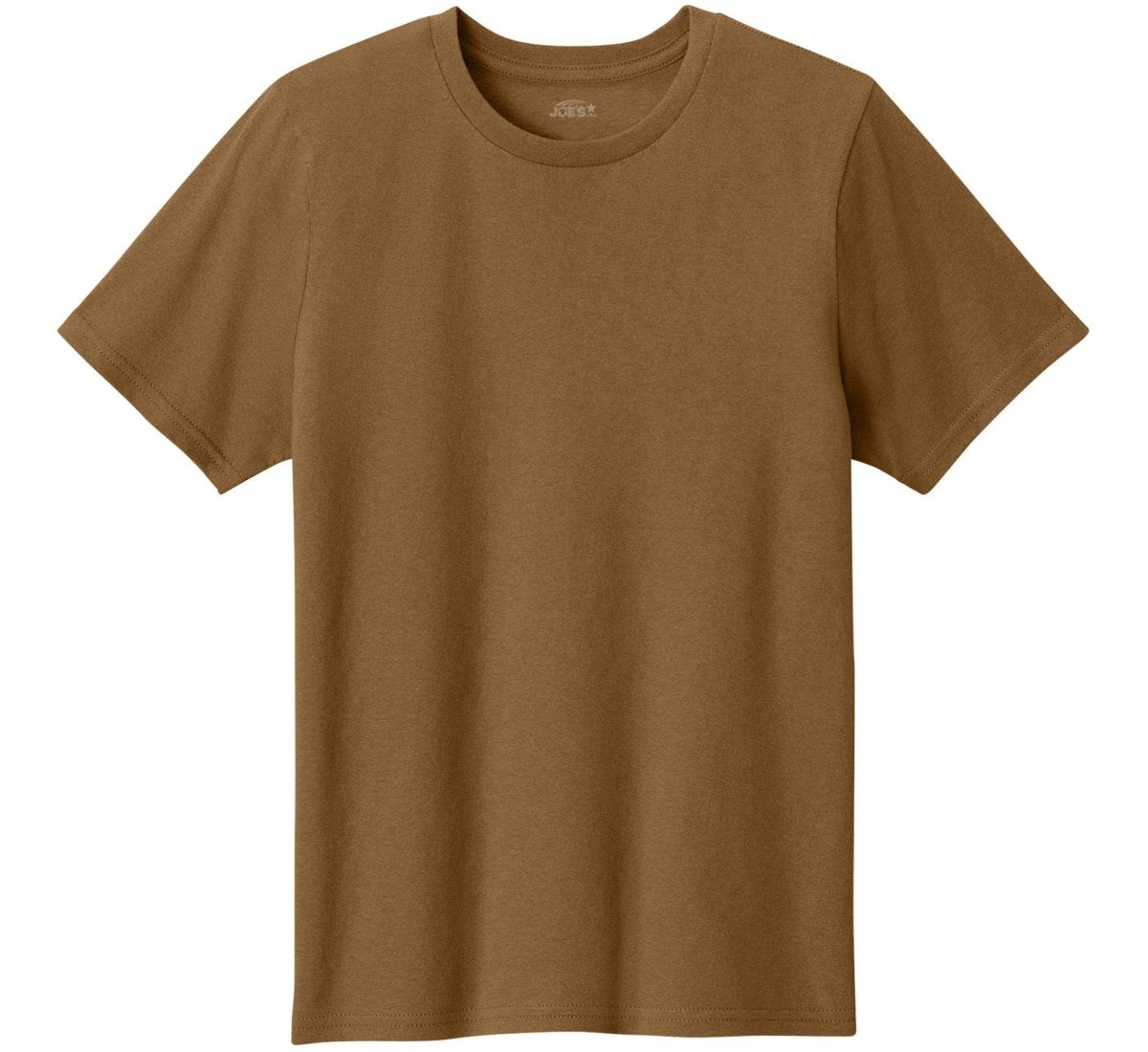 Joe's USA Youth Lightweight Easy Cotton Shirt Duck Brown XS Youth T-Shirts