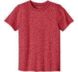 Joe's USA Youth Lightweight Easy Cotton Shirt Heather Red M Youth T-Shirts