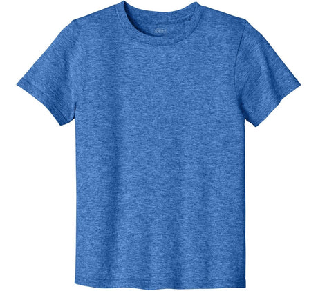 Joe's USA Youth Lightweight Easy Cotton Shirt Heather Royal M Youth T-Shirts