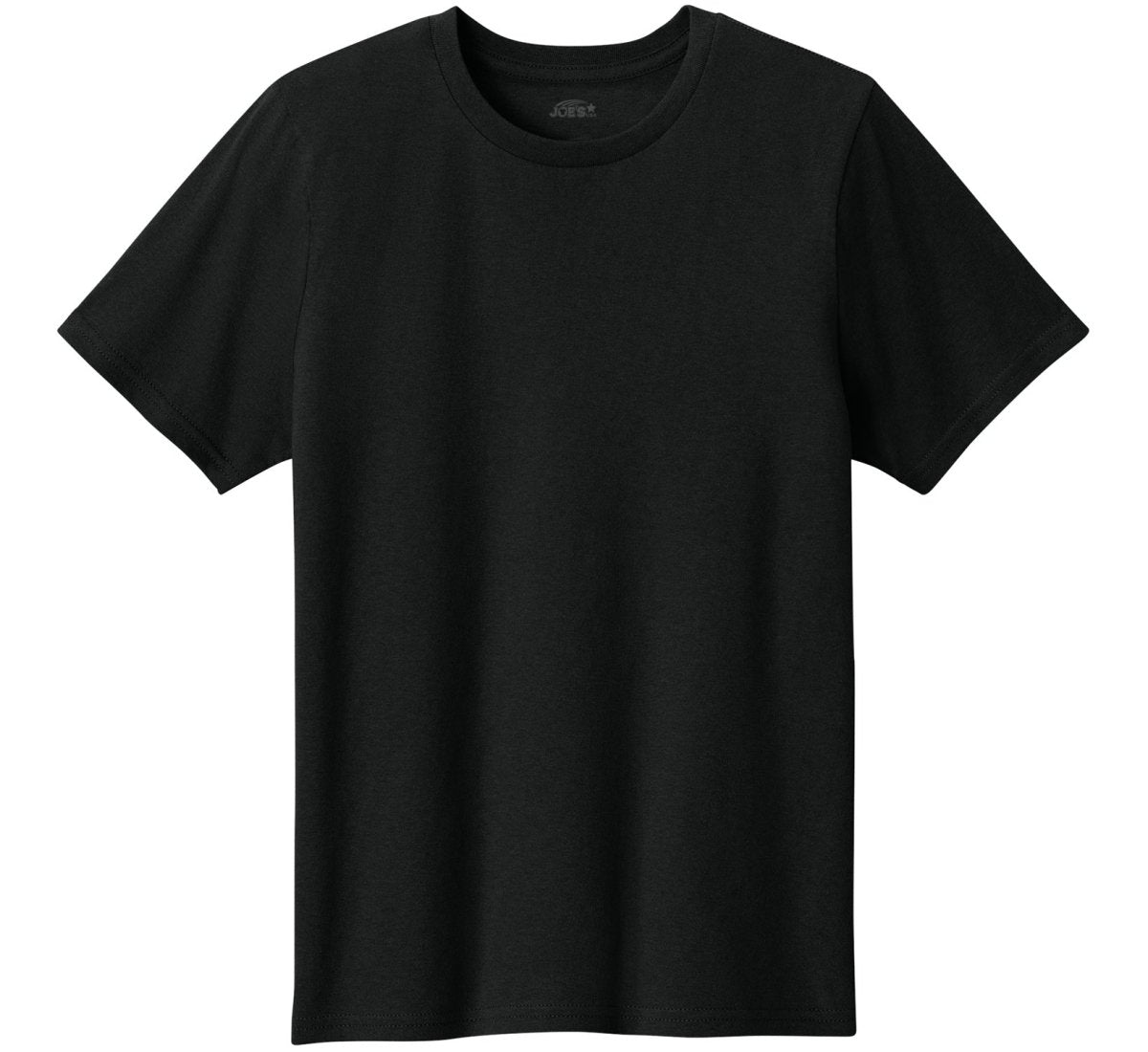 Joe's USA Youth Lightweight Easy Cotton Shirt Jet Black XS Youth T-Shirts