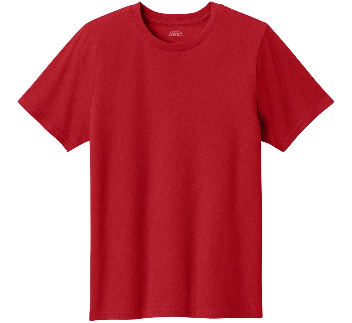Joe's USA Youth Lightweight Easy Cotton Shirt Red XS Youth T-Shirts