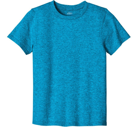 Joe's USA Youth Lightweight Easy Cotton Shirt Sapphire Heather M Youth T-Shirts
