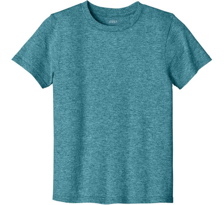 Joe's USA Youth Lightweight Easy Cotton Shirt Vivid Teal Heather XS Youth T-Shirts