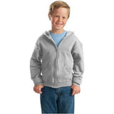 Joe's USA Youth NuBlend Full - Zip Hooded Sweatshirt Large Ash Zip Hoodies
