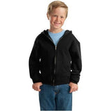 Joe's USA Youth NuBlend Full - Zip Hooded Sweatshirt Medium Black Zip Hoodies