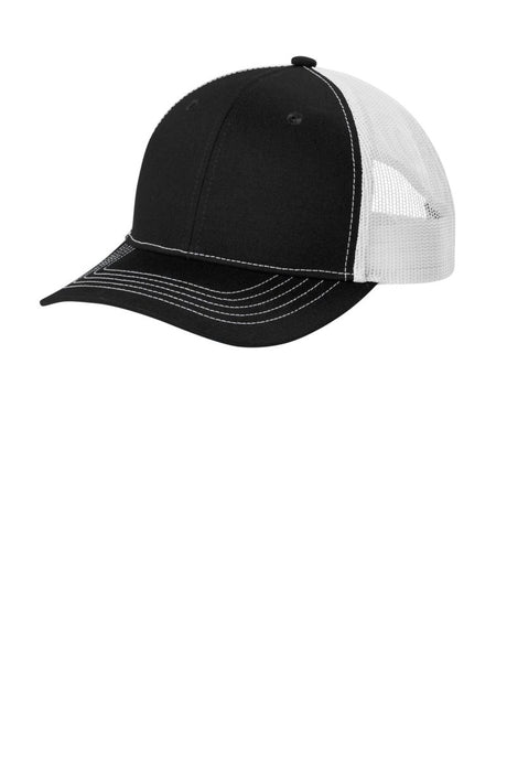 Joe's USA Youth Snapback Trucker Cap Black/ White OSFA Hats