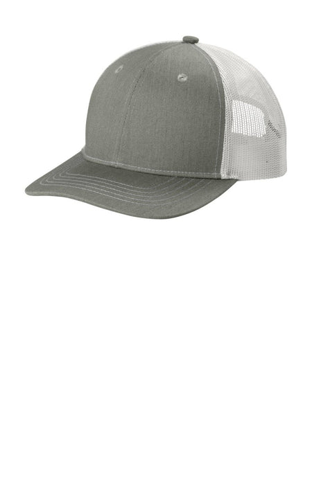 Joe's USA Youth Snapback Trucker Cap Heather Grey/ White OSFA Hats