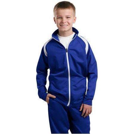 Joe's USA Youth Tricot Track Jacket True Royal/White Youth Large Jackets