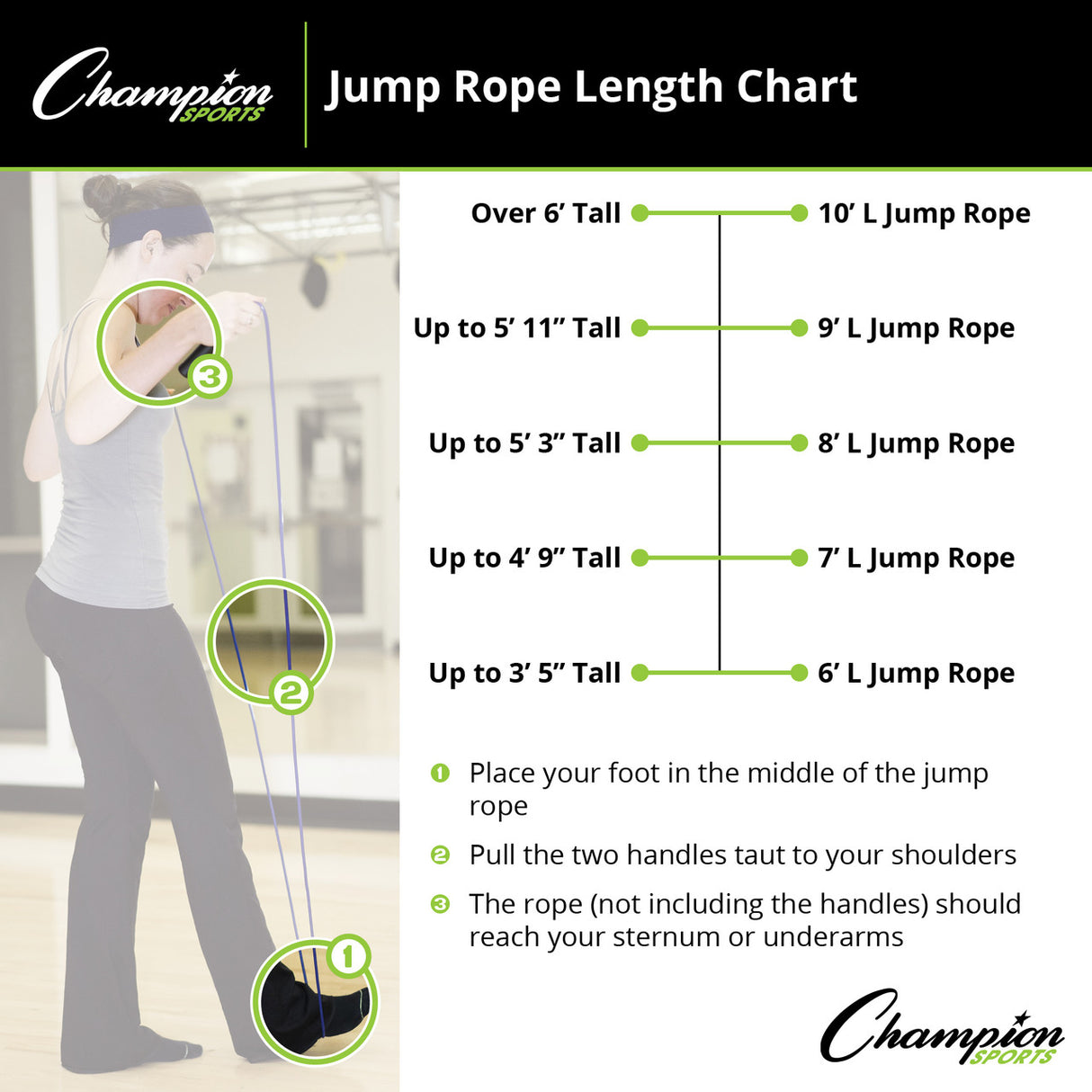 Champion Sports 8 FT POLYESTER JUMP ROPE