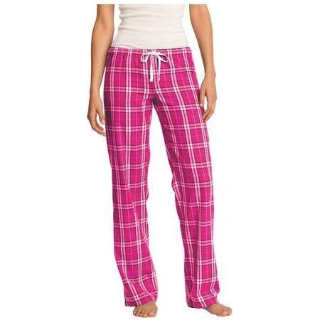 Juniors Flannel Plaid Pant 3X - Large Dark Fuschia