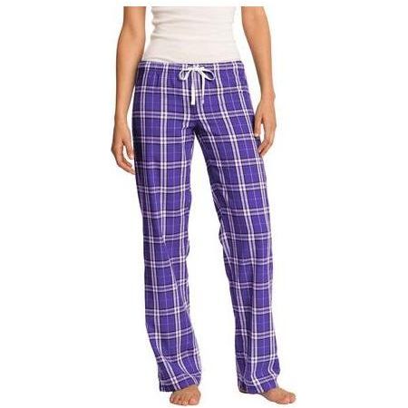 Juniors Flannel Plaid Pant 3X - Large Purple