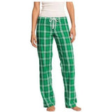 Juniors Flannel Plaid Pant Medium Kelly Green