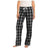 Juniors Flannel Plaid Pant X - Small Black