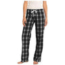 Juniors Flannel Plaid Pant X - Small Black
