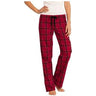 Juniors Flannel Plaid Pant X - Small New Red