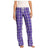 Juniors Flannel Plaid Pant X - Small Purple