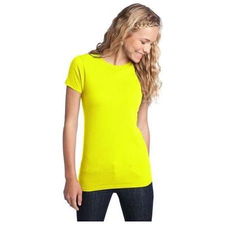 Juniors The Concert Tee Medium Neon Yellow Short Sleeve T-Shirts