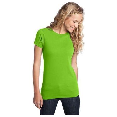 Juniors The Concert Tee Small Neon Green Short Sleeve T-Shirts