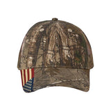 Kati Camo Woven USA Flag Mesh Cap - Kati LC350M Xtra/ Xtra/ USA Flag Mesh Adjustable Hats